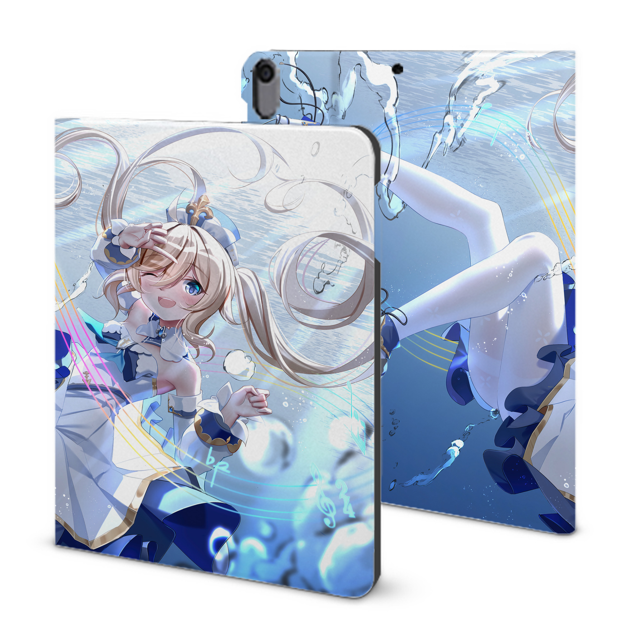 げんし神 genshin IPad ケース ブック型 PUレザー TPU 耐衝撃 軽量 薄型 ペン収納なし 全面保護 IPad 各モデル対応
